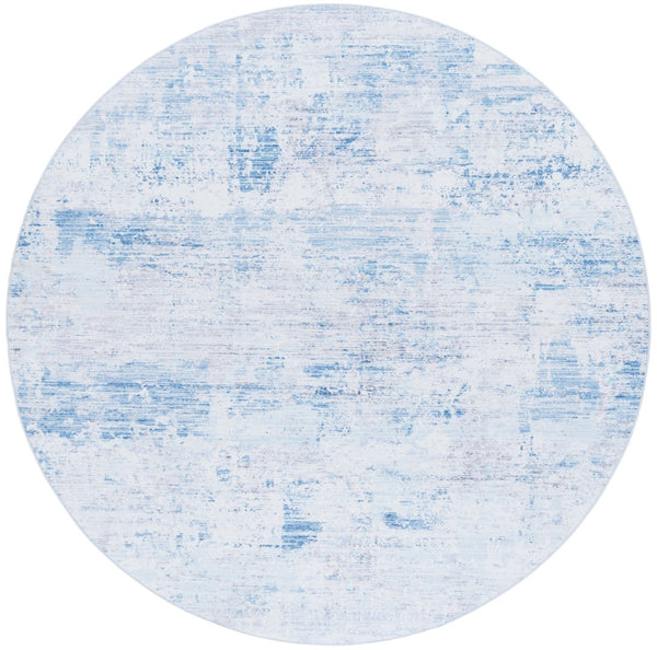 Safavieh Tacoma 944 Power Loomed Transitional Rug Grey / Light Blue 6' x 6' Round
