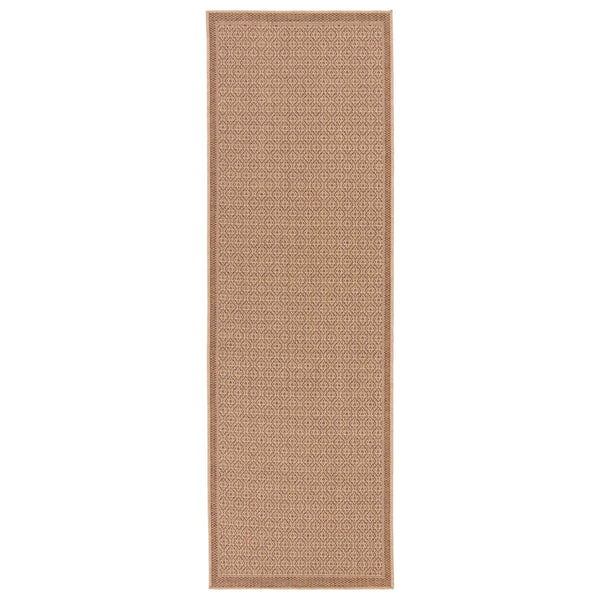 Jaipur Living Vibe by Jaipur Living Maeva Flatweave Polypropylene Indoor Outdoor Coastal Area Rug Beige 2'6"X8' RUG149662