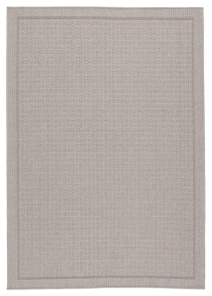 Jaipur Living Vibe by Jaipur Living Maeva Flatweave Polypropylene Indoor Outdoor Coastal Area Rug Gray 4'X6' RUG149670