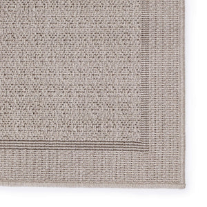 Jaipur Living Vibe by Jaipur Living Maeva Flatweave Polypropylene Indoor Outdoor Coastal Area Rug Gray 4'X6' RUG149670