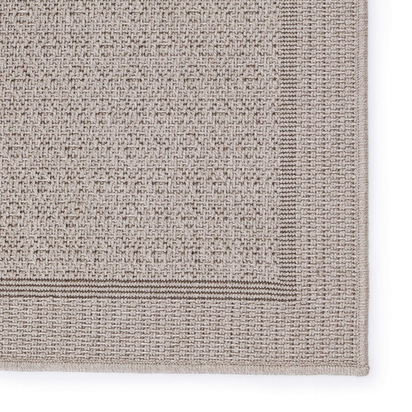 Jaipur Living Vibe by Jaipur Living Maeva Flatweave Polypropylene Indoor Outdoor Coastal Area Rug Gray 4'X6' RUG149670