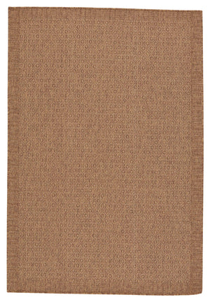 Jaipur Living Vibe by Jaipur Living Maeva Flatweave Polypropylene Indoor Outdoor Coastal Area Rug Light Brown 8'X10' RUG149680