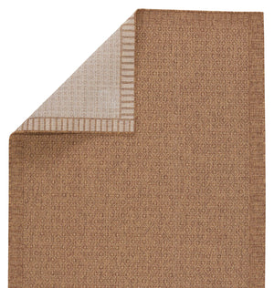 Jaipur Living Vibe by Jaipur Living Maeva Flatweave Polypropylene Indoor Outdoor Coastal Area Rug Light Brown 8'X10' RUG149680