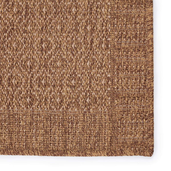 Jaipur Living Vibe by Jaipur Living Maeva Flatweave Polypropylene Indoor Outdoor Coastal Area Rug Light Brown 8'X10' RUG149680
