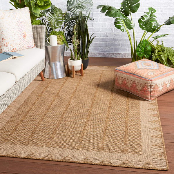 Jaipur Living Vibe by Jaipur Living Akamai Flatweave Polypropylene Rug Sisal Texture Coastal Patio 5'3" x 7'6" RUG149685
