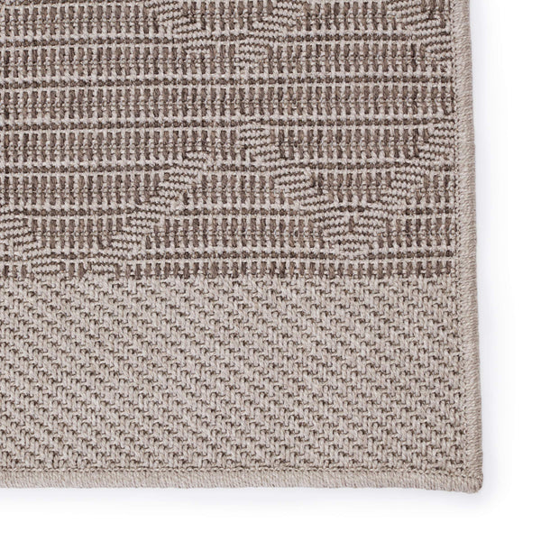 Jaipur Living Vibe by Jaipur Living Motu Flatwoven Polypropylene Trellis Rug for Patio or Foyer Gray 9'X12' RUG149695