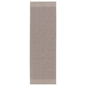 Jaipur Living Vibe by Jaipur Living Motu Flatwoven Polypropylene Trellis Rug for Patio or Foyer Gray 2'6"X8' RUG149690