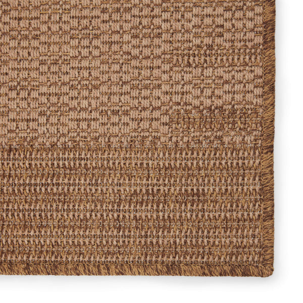 Jaipur Living Vibe by Jaipur Living Poerava Flatweave Polypropylene Indoor Outdoor Bordered Neutral Rug Beige 8'X10' RUG149846