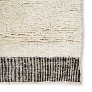 Jaipur Living Jaipur Living Ephesus Wool Hand-knotted Ivory Geometric Rug Moroccan High Pile RUG138521