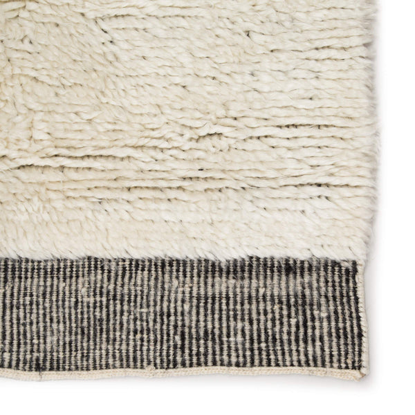 Jaipur Living Jaipur Living Ephesus Wool Hand-knotted Ivory Geometric Rug Moroccan High Pile RUG138521