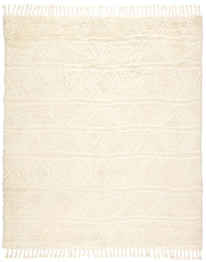 Jaipur Living Jaipur Living Akka Wool Hand-knotted Moroccan Geometric Bohemian Cream Area Rug 9'X13' RUG144754