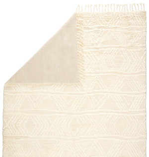 Jaipur Living Jaipur Living Akka Wool Hand-knotted Moroccan Geometric Bohemian Cream Area Rug 9'X13' RUG144754