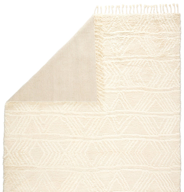 Jaipur Living Jaipur Living Akka Wool Hand-knotted Moroccan Geometric Bohemian Cream Area Rug 9'X13' RUG144754