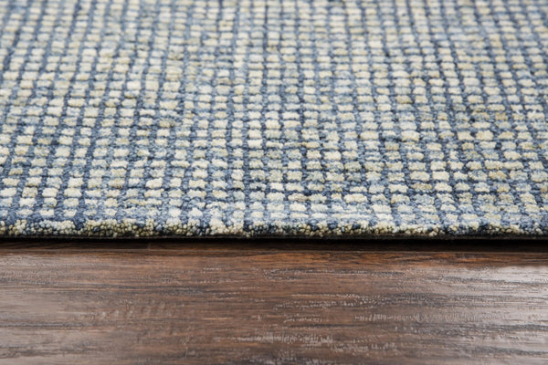 Rizzy Talbot TAL101 Hand Tufted Casual/Solid Wool Rug Blue 8' x 11'