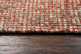 Rizzy Talbot TAL103 Hand Tufted Casual/Solid Wool Rug Red 8' x 11'