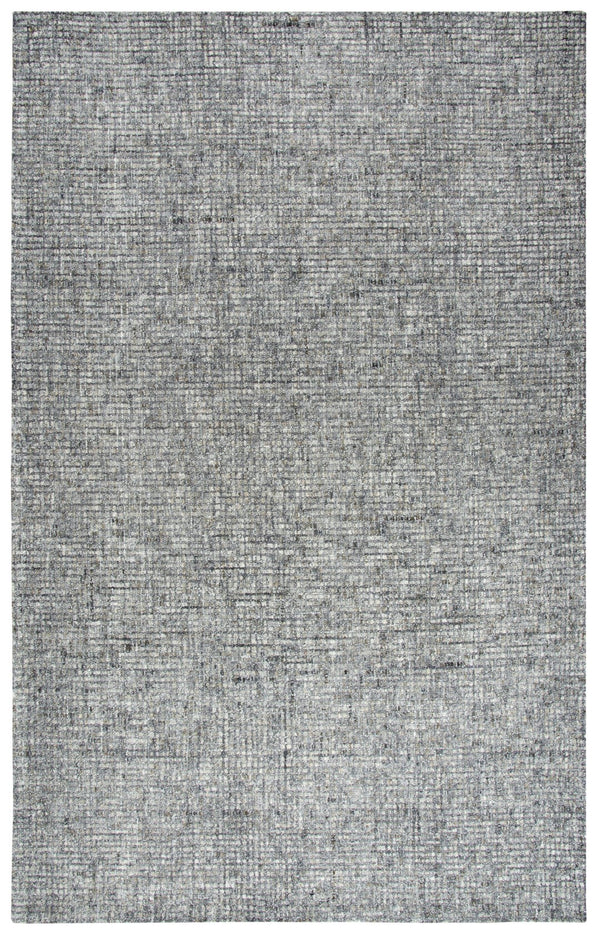 Rizzy Talbot TAL106 Hand Tufted Casual/Solid Wool Rug Dark Gray 8' x 11'