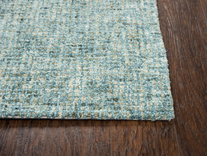 Rizzy Talbot TAL107 Hand Tufted Casual/Solid Wool Rug Teal 8' x 11'