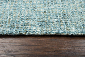 Rizzy Talbot TAL107 Hand Tufted Casual/Solid Wool Rug Teal 8' x 11'