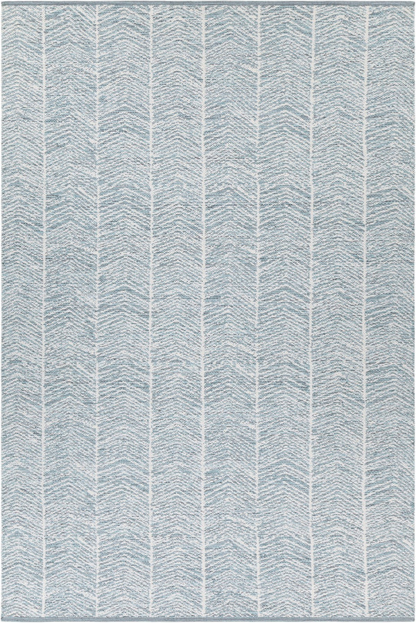 Chandra Rugs Hand-woven Cotton Rug - Exquisite Flatweave Design For Stylish Warmth In Any Living Space Decor! Blue,White Cotton Tan45913-576