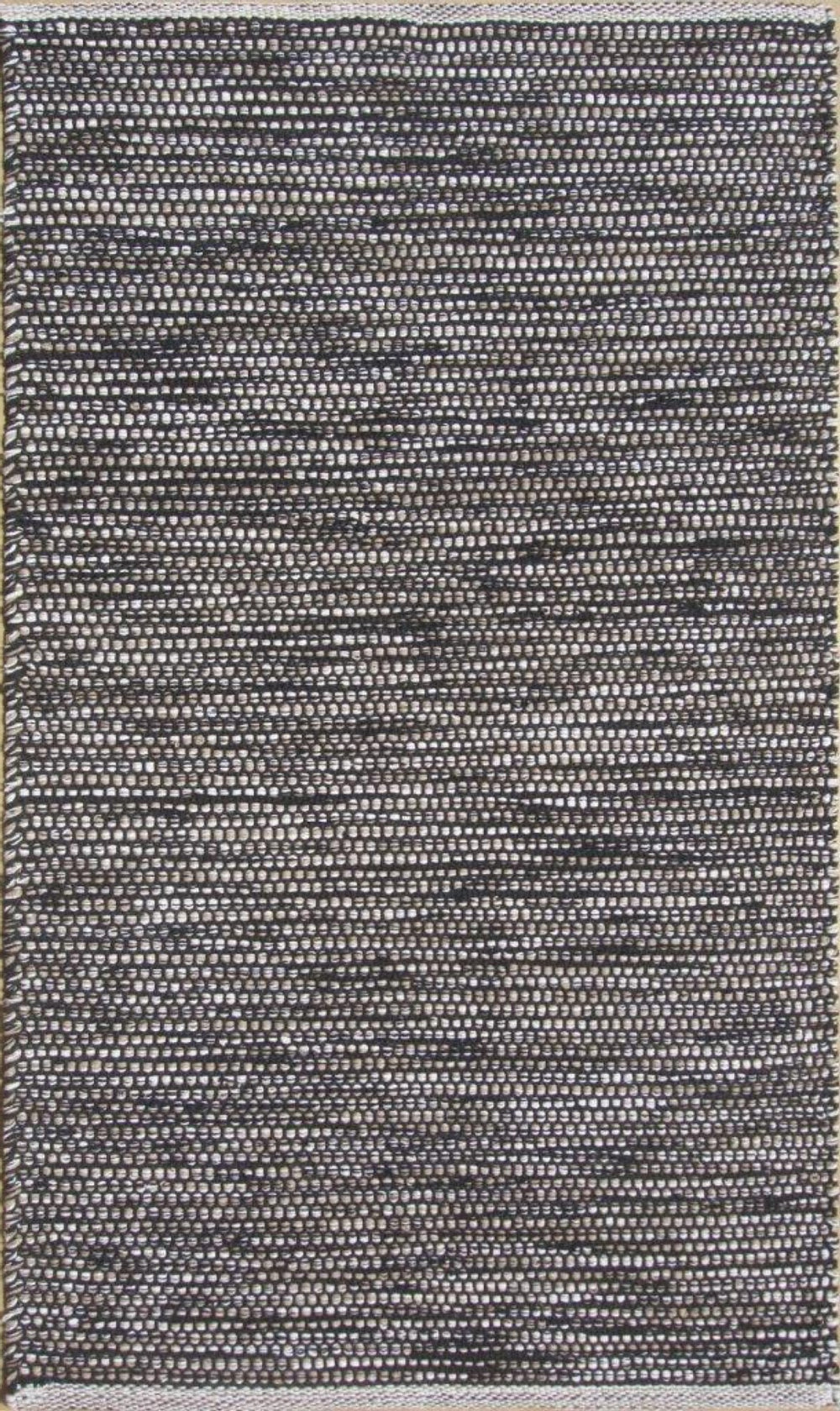 Chandra Rugs Hand-woven Flatweave Cotton Rug – Artisan Crafted, Unique Texture For Cozy Home Decor & Style Black,Beige Cotton Tan45920-576