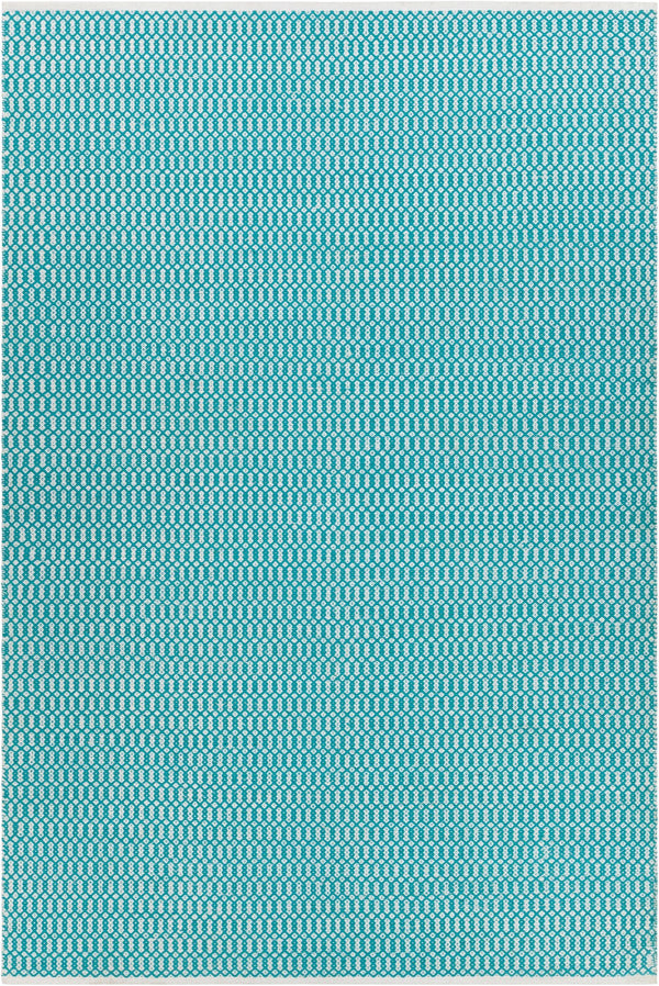 Chandra Rugs Hand-woven Cotton Rug – Luxurious Flatweave Design For Comfort & Style In Any Home Decor Setting Teal,White Cotton Tan45932-576