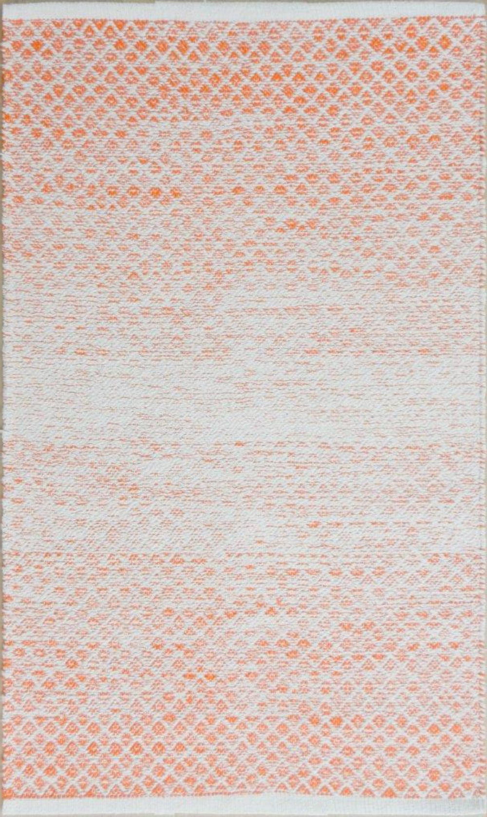 Chandra Rugs Hand-woven Cotton Rug - Luxurious Flatweave Design For Comfort And Style In Every Room Decor Orange,White Cotton Tan45939-576