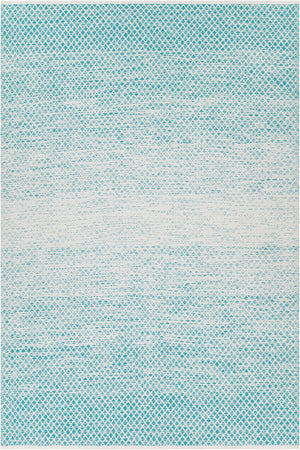Chandra Rugs Hand-woven Cotton Rug - Exquisite Flatweave Design, Unique Artisan Craftsmanship For Elegant Spaces Blue,White Cotton Tan45940-576