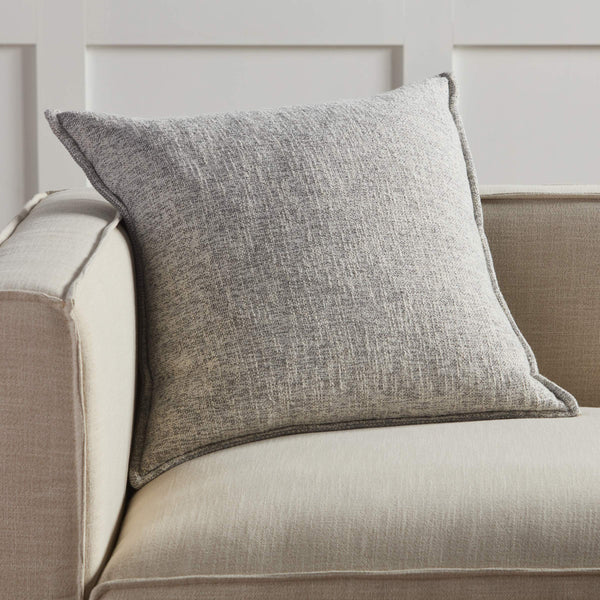 Jaipur Living Jaipur Living Reversible Cotton Throw Pillow Cover Cream Silver Neutral Decor PLC102564