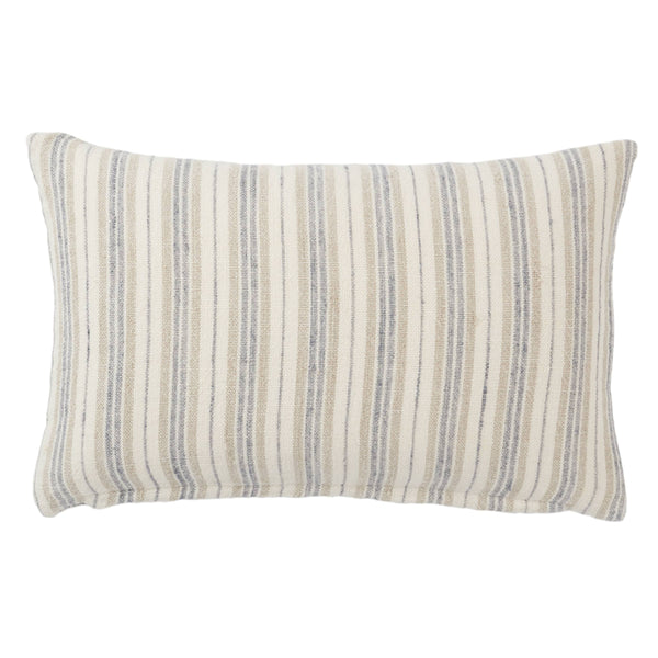 Jaipur Living Jaipur Living Madelia Reversible Stripe Lumbar Pillow Cotton Blend Bedroom Accent Down PLW103942