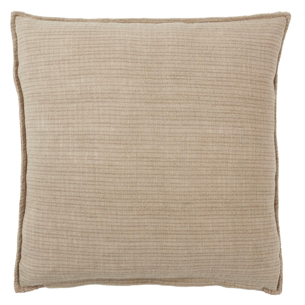 Jaipur Living Jaipur Living Woven Cotton Jute Lurex Stripe Reversible Square Pillow Cover Boho Neutral PLC102576
