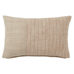 Jaipur Living Jaipur Living Miriam Cotton Jute Lumbar Pillow Earthy Stripe Reversible Woven Accent Poly Fill PLW103915