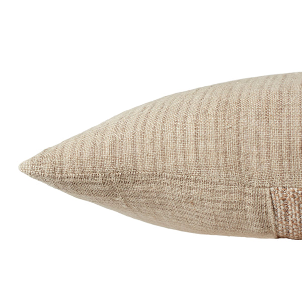 Jaipur Living Jaipur Living Striped Lumbar Pillow Cover Cotton Jute Blend Earthy Bohemian Sofa Accent PLC102578