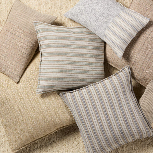 Jaipur Living Jaipur Living Striped Lumbar Pillow Cover Cotton Jute Blend Earthy Bohemian Sofa Accent PLC102578
