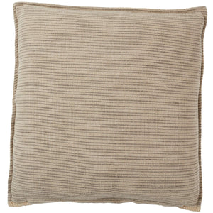 Jaipur Living Jaipur Living Ove Reversible Cotton Stripe Throw Pillow Cover for Neutral Interiors Light Brown PLC102577