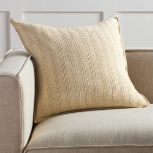 Jaipur Living Jaipur Living Ove Reversible Cotton Stripe Throw Pillow Cover for Neutral Interiors Light Brown PLC102577