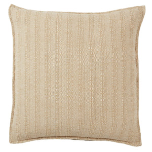 Jaipur Living Jaipur Living Ove Cotton Woven Stripe Throw Pillow Earthy Tones for Rooms Light Brown Poly Fill PLW103914