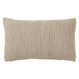Jaipur Living Jaipur Living Moira Reversible Cotton Lumbar Pillow Earthy Stripe Texture for Sofas Poly Fill PLW103916
