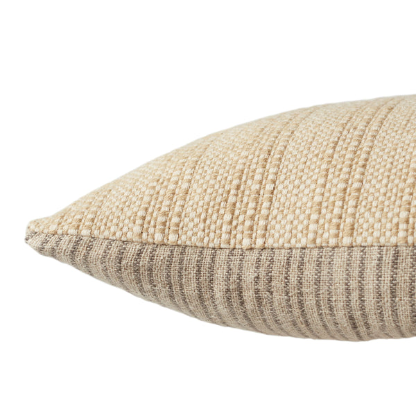 Jaipur Living Jaipur Living Moira Reversible Cotton Lumbar Pillow Earthy Stripe Texture for Sofas Poly Fill PLW103916
