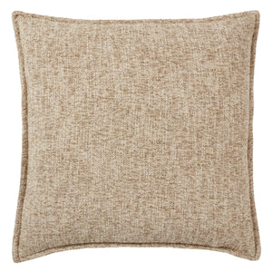 Jaipur Living Jaipur Living Enya Cotton Square Throw Pillow Heathered Earthy Tones Bohemian Accent Poly Fill PLW103902