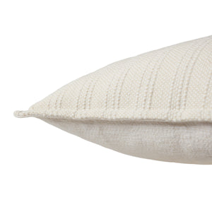 Jaipur Living Jaipur Living Ove Reversible Cotton Stripe Throw Pillow Cover for Neutral Interiors Cream PLC102568