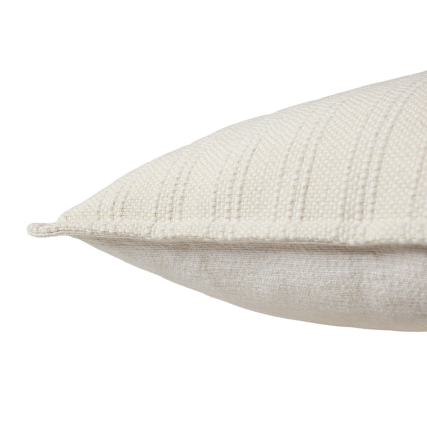 Jaipur Living Jaipur Living Ove Cotton Woven Stripe Throw Pillow Earthy Tones for Rooms Cream Down PLW103935