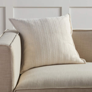 Jaipur Living Jaipur Living Ove Reversible Cotton Stripe Throw Pillow Cover for Neutral Interiors Cream PLC102568