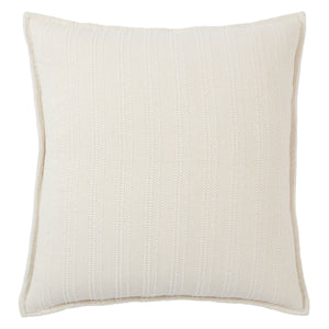 Jaipur Living Jaipur Living Ove Cotton Woven Stripe Throw Pillow Earthy Tones for Rooms Cream Down PLW103935
