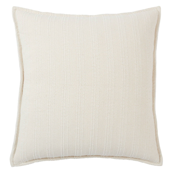 Jaipur Living Jaipur Living Ove Cotton Woven Stripe Throw Pillow Earthy Tones for Rooms Cream Down PLW103935