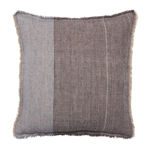 Jaipur Living Jaipur Living Morrigan Linen Striped Throw Pillow Cover with Artisan Fringe Trim 24" Square PLC102610