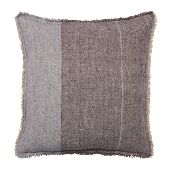 Jaipur Living Jaipur Living Morrigan Linen Striped Throw Pillow with Fringe Trim for Earthy Interiors 24" Square Poly Fill PLW104007