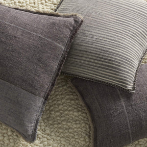 Jaipur Living Jaipur Living Morrigan Linen Striped Throw Pillow Cover with Artisan Fringe Trim 24" Square PLC102610