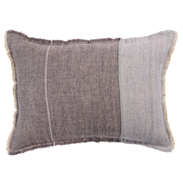 Jaipur Living Jaipur Living Morrigan Linen Striped Throw Pillow Cover with Artisan Fringe Trim 16"X24" Lumbar PLC102611
