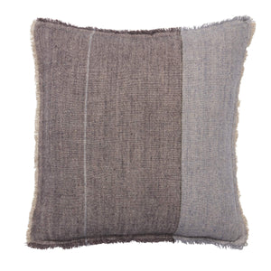 Jaipur Living Jaipur Living Morrigan Linen Striped Throw Pillow with Fringe Trim for Earthy Interiors 24" Square Poly Fill PLW104007