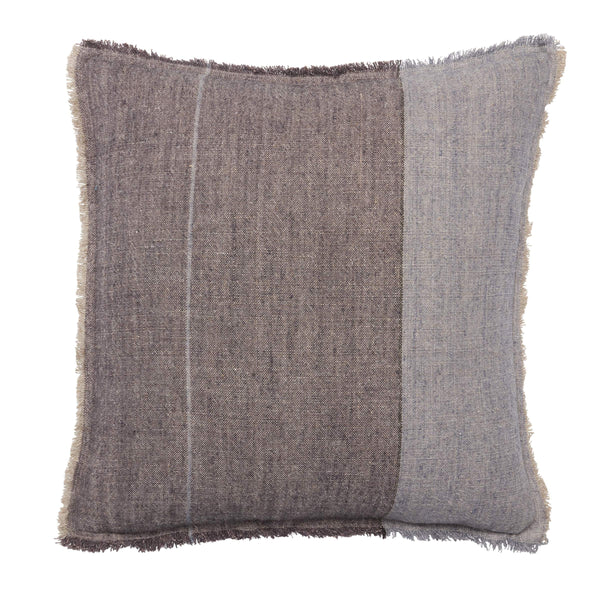 Jaipur Living Jaipur Living Morrigan Linen Striped Throw Pillow with Fringe Trim for Earthy Interiors 24" Square Poly Fill PLW104007